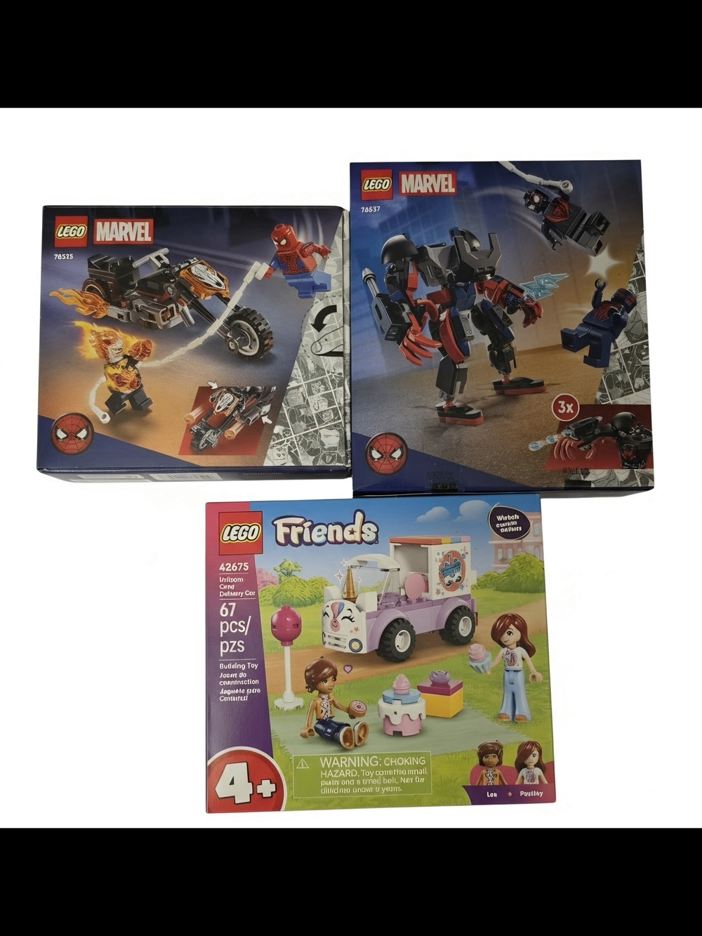 2sets Of Spiderman Lego Marvel & 1 Bonus Friends Set